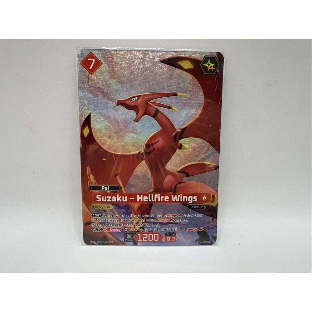 Suzaku Hellfire Wings EBP01-002 OSR	Dawn of Palpagos Palworld Card English